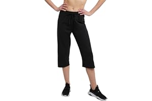 Champion Women'S Capri Pants, Lightweight Lounge Cropped Pants, Jersey Knit Capri For Women, 18
