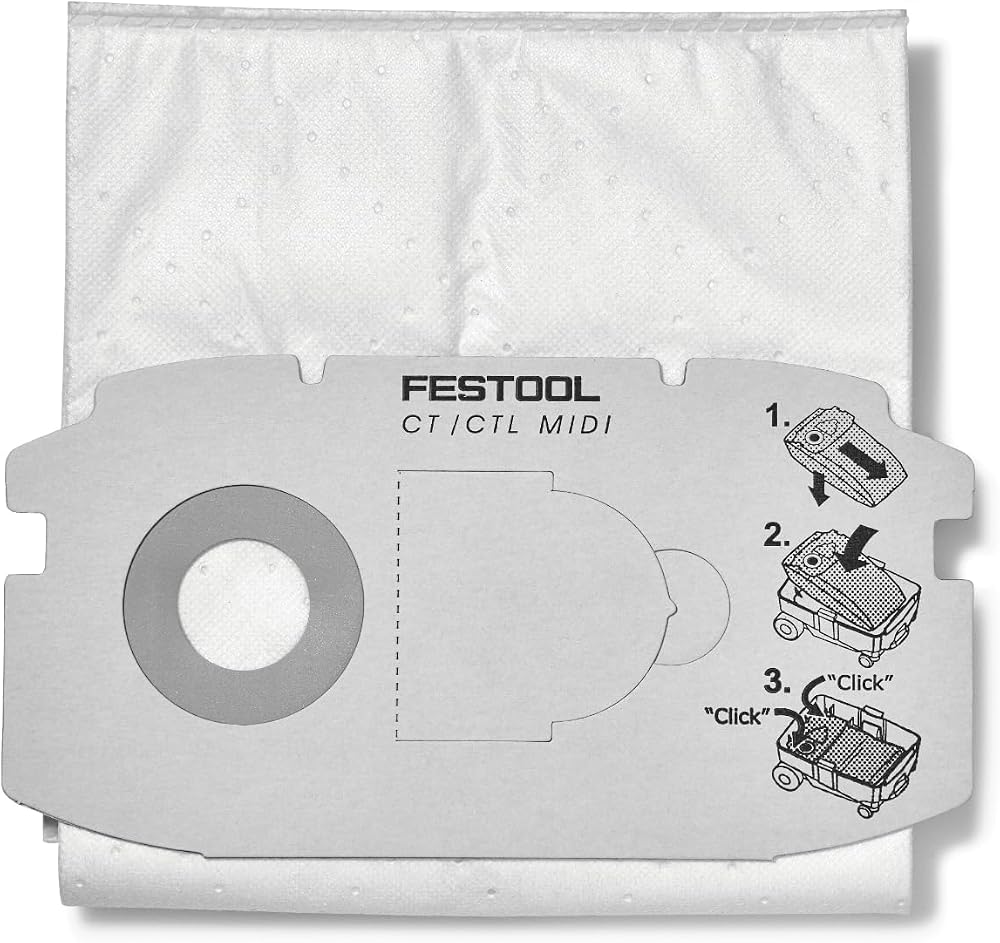 Festool 498411 SC FIS-CT MIDI/5 Selfclean Filter Bag for CTL MIDI Dust Extractor