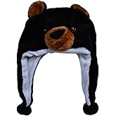 JOYHY Unisex Winter Plush Ear Flap Animal Hats