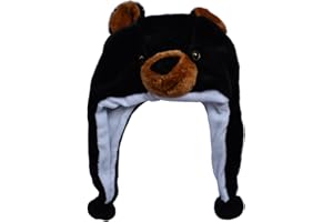 JOYHY Unisex Winter Plush Ear Flap Animal Hats