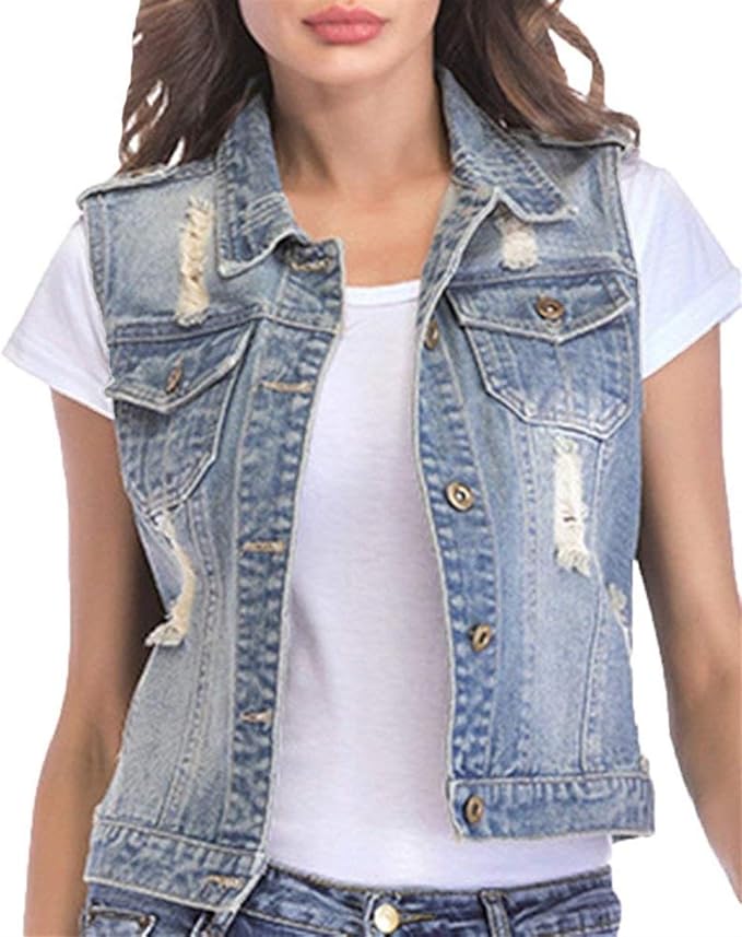 Gilet Donna Senza Maniche Primavera/Autunno - Moda Casual In Poliestere Taglie S-L - Foto 3