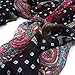 TrendsBlue Premium Multi Color Vintage Paisley Scarf Wrap, Black