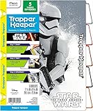 Star Wars Force Awakens Trapper Keeper 5 Tabbed Dividers by Mead, Assorted Designs, Colored Tabs