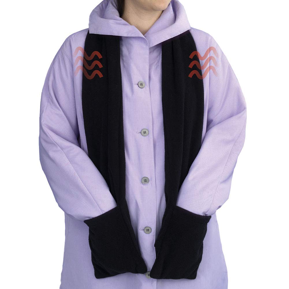 Photo 1 of Bits and Pieces - Micro Fleece Battery-Operated Heated Scarf - 66" Long Neckwear with Pockets