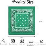 Aomig Bandana Head Scarf Men Women Paisley Print Multi Purpose Headwear Dark view 2