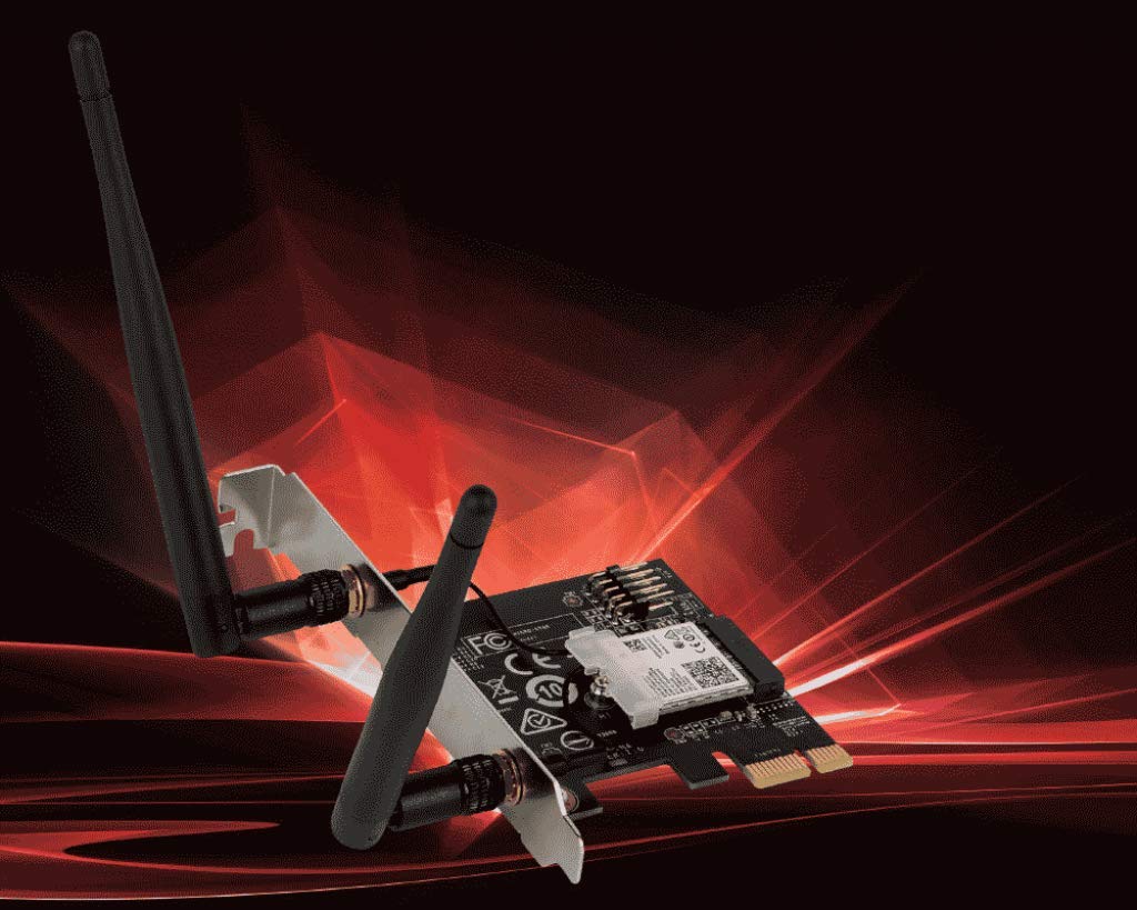 MSI Dual Band AC WiFi Bluetooth 4.2 Long Range Wireless PCIe Network Adapter Card (AC905C)