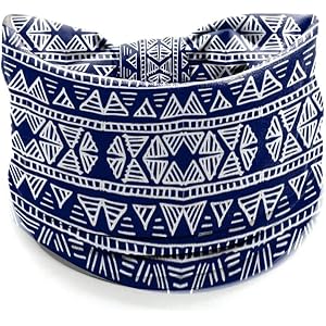 Wide Headbands Boho Star Printed Hair Scarf Elastic Printed Headscarf Women