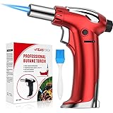 ZEBRE Butane Torch, Refillable Culinary Torch Kitchen Blow Torch Lighter with Adjustable Flame for Desserts, Creme Brulee, BB