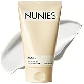 NUNIES Mild Alkaline Cleansing Foam – Daily Korean Face Wash for Sensitive Skin | Cream-to-Foam Lather | Deep Cleanser with Hyaluronic Acid & Ceramide | Fragrance-Free | 4.05 fl.oz. (120ml)