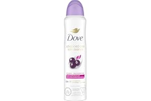 Dove Advanced Care Antiperspirant Dry Spray, for 72H Sweat & Odour Protection, Acai Berry & Lotus Flower Scent, 107 g
