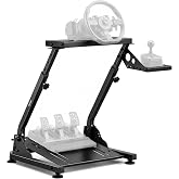 VEVOR Racing Wheel Stand, Adjustable &amp; Foldable Simulator Stand for Logitech G29 G27 G920 G923, Thrustmaster T300RS T300GT T248 TS-PC TSXW Gaming Cockpit,Pedals Simulator NOT Included