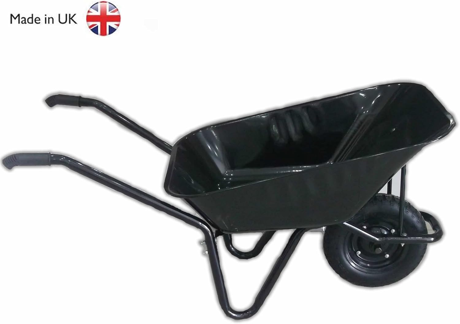 Wheelbarrow black heavy duty strong metal Amazon.co.uk DIY & Tools