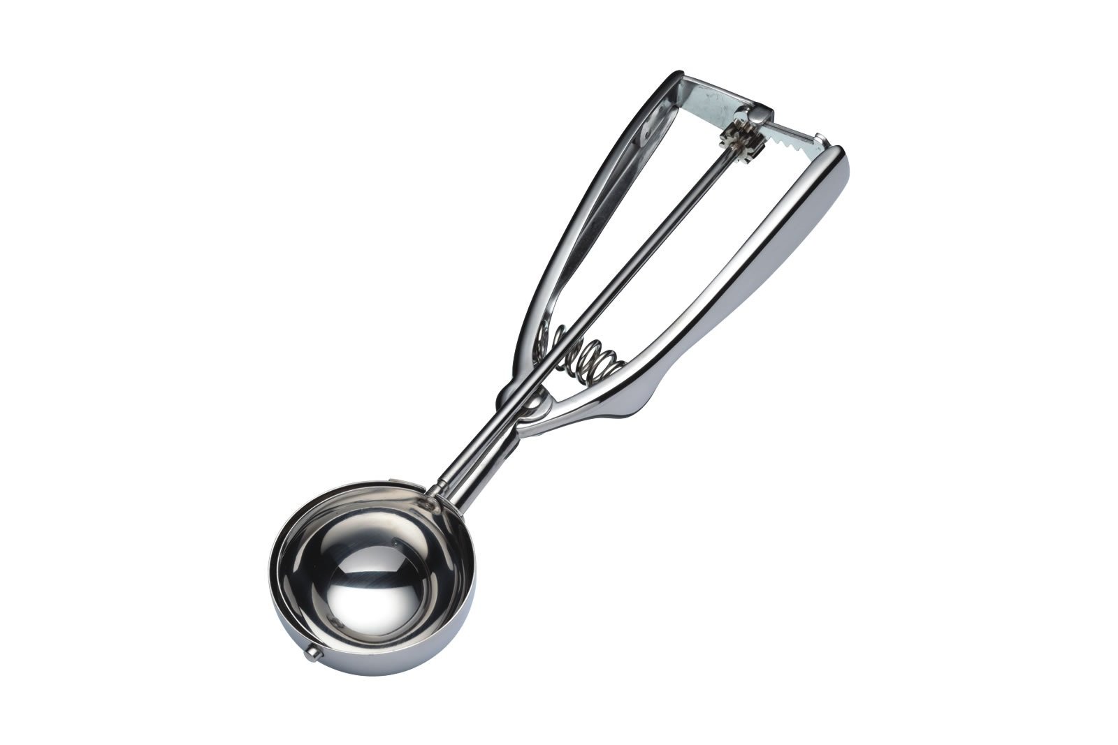 KitchenCraft Mechanical Stainless Steel Cookie / Ice Cream Scoop, 4.9 cm (2”), Silver