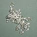 SWEETV Silver Rhinestone Bridal Hair Comb for Wedding, Hair Accessory Headpiece for Women, 1 Count