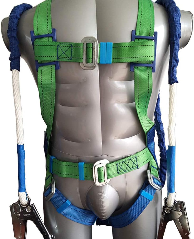 LAIABOR Fall Arrest Safety Harness Full-body double-hook safety belt Climbing safety belt High-altitude five-point seat belt