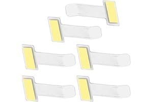 WIXGAOTK 6 Pack Rideshare Sign Parking Permit Clear Clip Holder Self Adhesive Tickets Card Holder for Car Window Windshield H