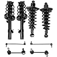 TRQ Front and Rear Suspension Kit Complete Strut & Coil Spring Assembly Shock & Spring Strut Assembly Sway Bar Stabilizer Link Compatible with 2016-2020 Honda Pilot