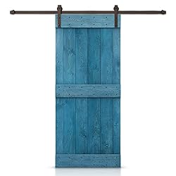 48 in. x 84 in. Mid-Bar Series Ocean Blue Stained