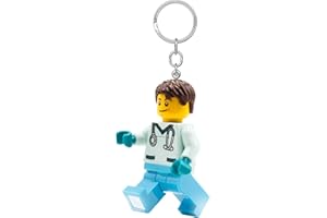 IQ LEGO Minifigures Keychain Light - Male Nurse - 3 Inch Tall Figure (KE194H)