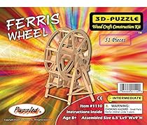 3-D Wooden Puzzle - Ferris Wheel -Affordable Gift for your Little One! Item #DCHI-WPZ-P033