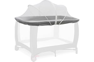 Cheermomo Pack n Play Cover, Travel Crib Tent, Pack and Play Mosquito Net Cover with 2-Way Zipper for Playpen/Mini Crib/Twin Bassinet to Keep Cats Out, White