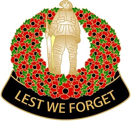 BadgepinworldNEW Soldier flower Wreath Pin Badge