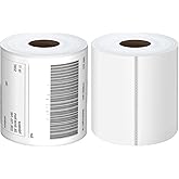 Muotich Thermal Labels 4x6 Roll - 500 Direct Thermal Perforated Postage Shipping Labels for Rollo, Zebra, MUNBYN and Polono Printers (NOT for DYMO)