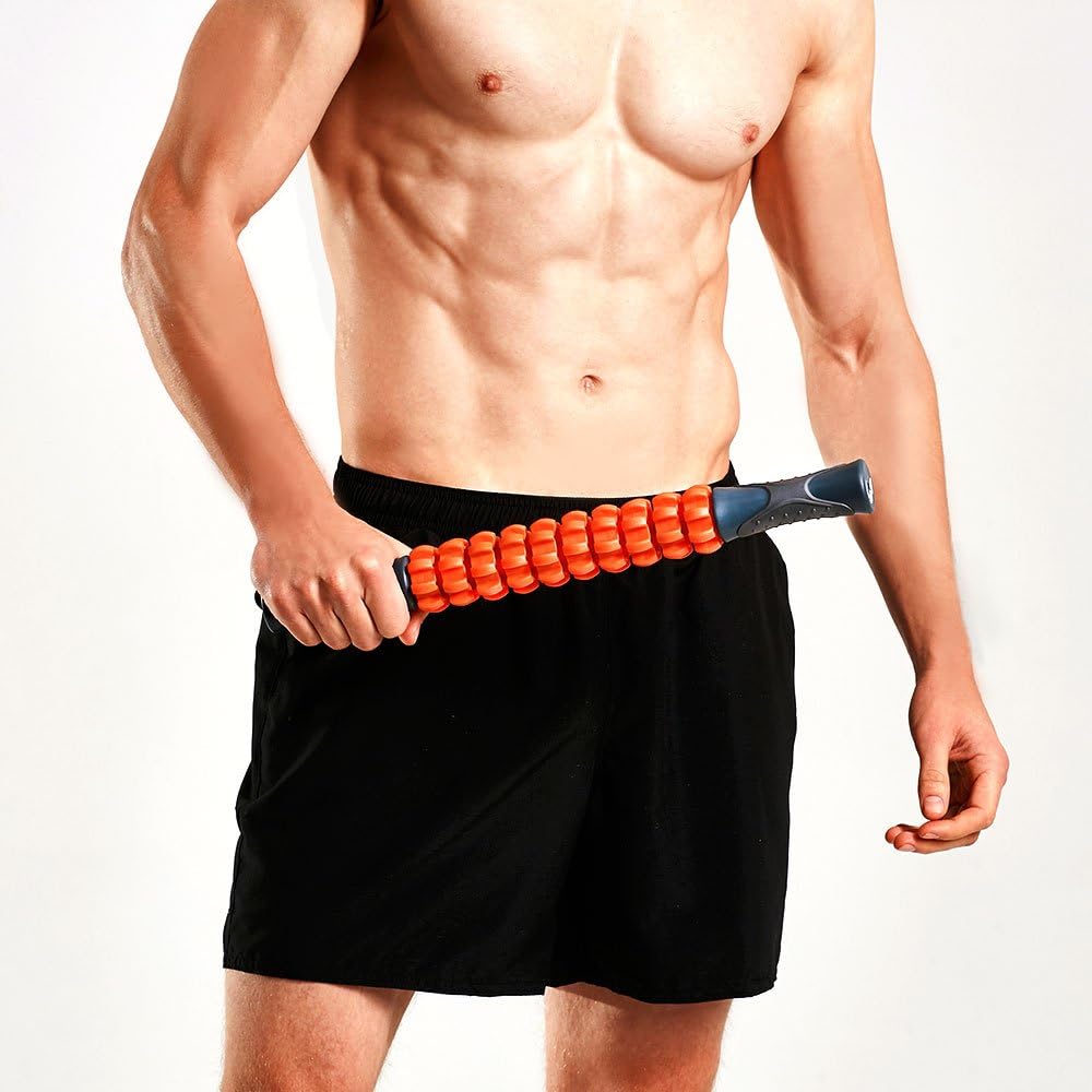 Kamileo Muscle Roller, Massage Roller for Relieving Muscle Soreness Cramping Tightness, Help Legs Back Joints Recovery (Workout Poster Included).: Health & Personal Care
