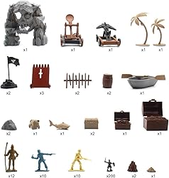 Mostop Medieval Castle Knight Toy Soldier Figures