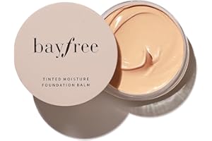 bayfree Tinted Moisture Foundation Balm, All-Day Wear Full Coverage Foundation, Hydrating & Weightless, Sweatproof & Humidity-Resistant, Buildable Natural Finish, Vegan Korean Makeup