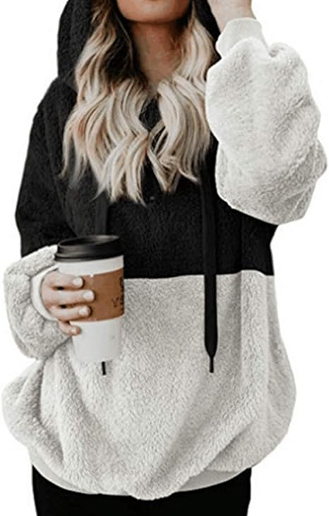 oversized sherpa jacket with hood