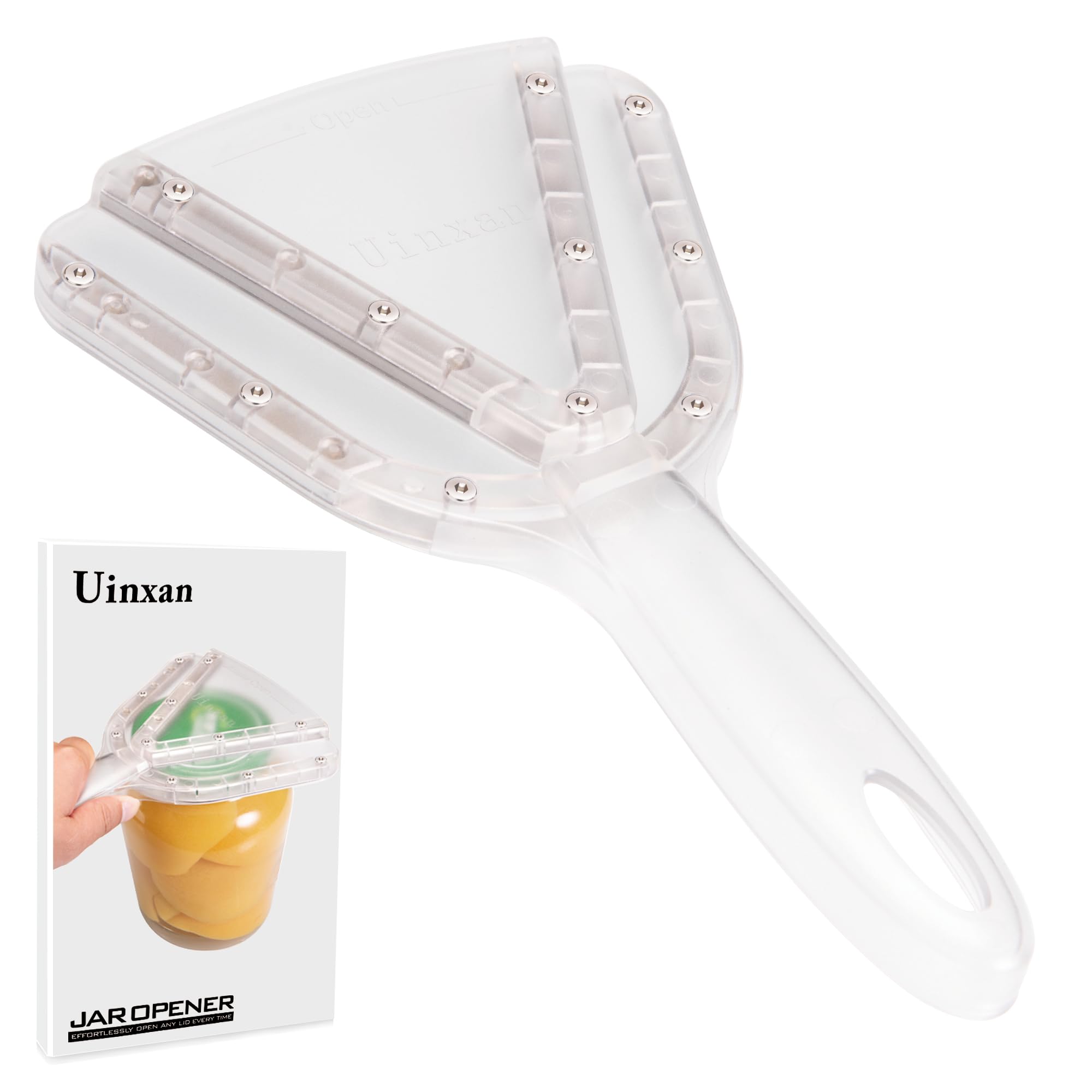 Photo 1 of Uinxan Jar Opener for Weak Hand & Seniors with Arthritis,Easy Twist Off Bottle Caps,Patent | Unique Kitchen Gadgets, Christmas Gifts for Elderly/Women/Men (Transparent)
