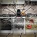 Y- STOP 50 Inch Hairy Halloween Spider,Black Hairy Spider/Tarantula with LED Eyes/Horrible Sound,Best Halloween Decorations