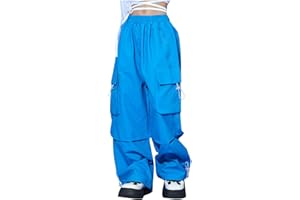 CETHRIO Cargo Pants for Girls 10-12 Summer Trendy Cute High Waisted Workout Hiking Pants Casual Baggy Quick Dry Boy Joggers