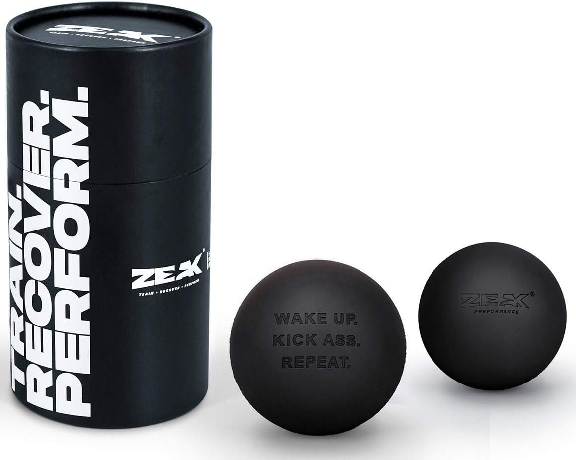 2 ZEAK Lacrosse Massage Balls for Myofascial Release