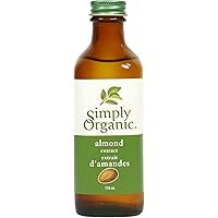 Simply Organic Almond Extract, Certified Organic - 118mL Glass Bottle