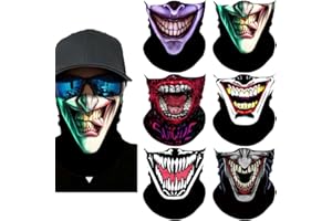 Sidasion Neck Gaiter Mask,UV Protection Bandana Gator Face Cover Covering Mask,Tube Scarf,Neck Warmer Balaclava,Headband