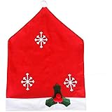 christmas house santa hat chair covers