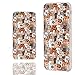 CHICHIC iPhone 6s Plus Case,iPhone 6 Plus Case, 360 Full Protective Shockproof Slim Soft TPU Art Design Cover Cases for iPhone 6 6s Plus,Cartoon Animal pet Cute Brown Dogs and Cats Smile