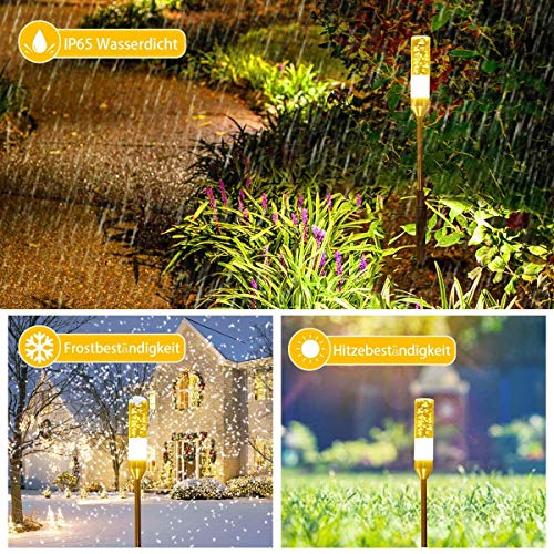 Verlängerungsleuchte B-right 3er Set Gartenleuchte mit Erdspieß, warmweiß,Gartenbeleuchtung, Landschaftslicht Gartenlampe mit Kabel für Outdoor (Zubehör, Verlängerungsleuchte, erhälten keinen Stecker) – Bild 7