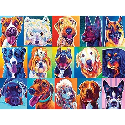 Buy Lpf Happy Dawgs Collector Art 1000 Pc Jigsaw Puzzle By Artist Dean Russo Online In Nigeria B07ql2xm8p