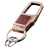 Olivery Keychain with 2 Key Rings, Stainless Steel