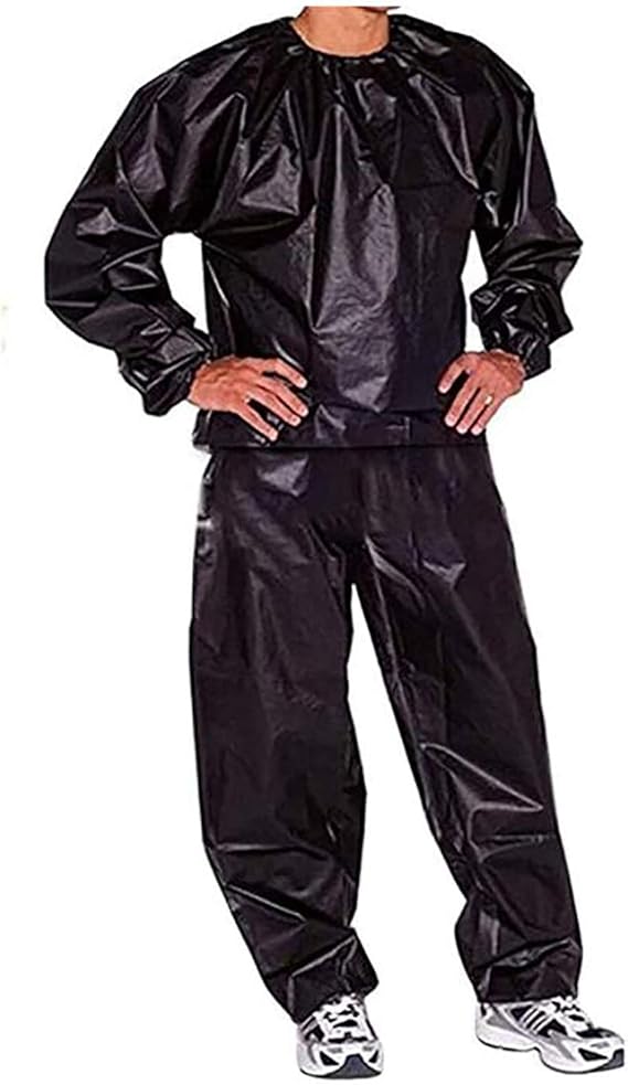 GYYlucky PVC Tracksuit Suit PVC Mens Sauna Suit Weight Loss AntiTear