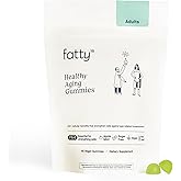 Fatty15 C15:0 Pentadecanoic Acid Healthy Aging Gummies - 60 Vegan Gummies | 3x Cellular Benefits of Omega 3 Fish Oil - Longevity, Metabolic, Wellness &amp; Liver Support - Gluten Free &amp; Sugar Free