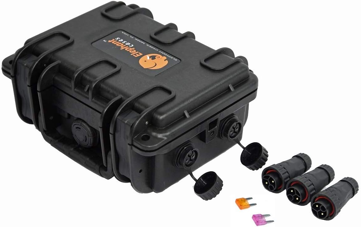 Elephant B095D2 Kayak Battery Box Waterproof Battery Enclosure for