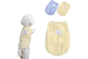 JATMIRA Warm Cat Apparel Cute Fluffy Cat Sweatshirt Cartoon Kitten Winter Coat Pullover Soft Skin-Friendly Knitwear (Small, Yellow2)