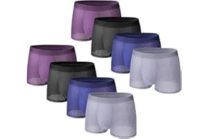 Boxhero [2025 Upgrade Bamboo Boxer Briefs- Breathable Mens Underwear, Built-in with 3D Pouch Comfortable Underwear for Men