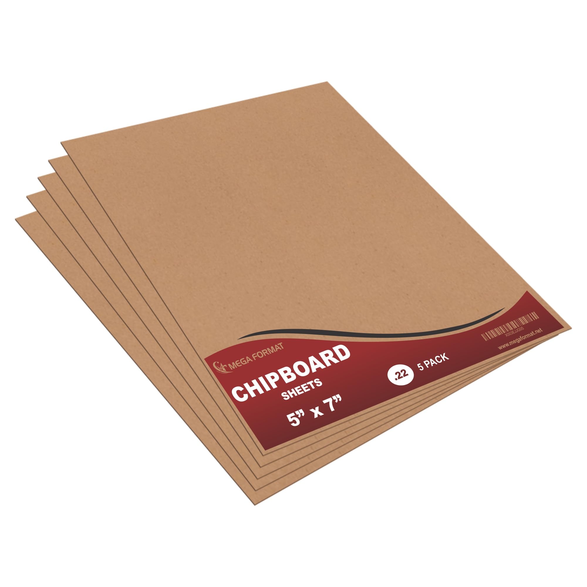 Mega Format Cardboard Sheets, Chipboard Sheets, Chip Board, Paperboard .022 Thick - Cardboard Paper, Cardboard Inserts for Mailers, Cardboard for Crafts, Large Cardboard Sheets (5