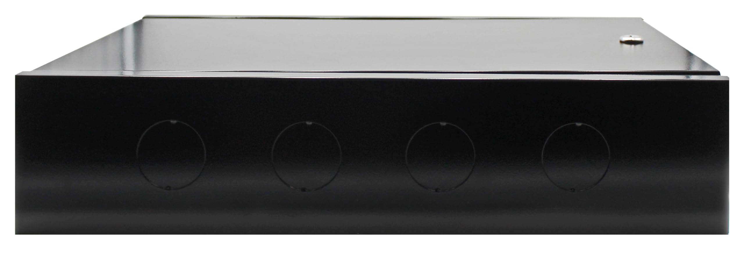 Electriduct 2U Wall Mount Rack Enclosure Network Cabinet Solid Door Black Powder Coated Steel with Lock