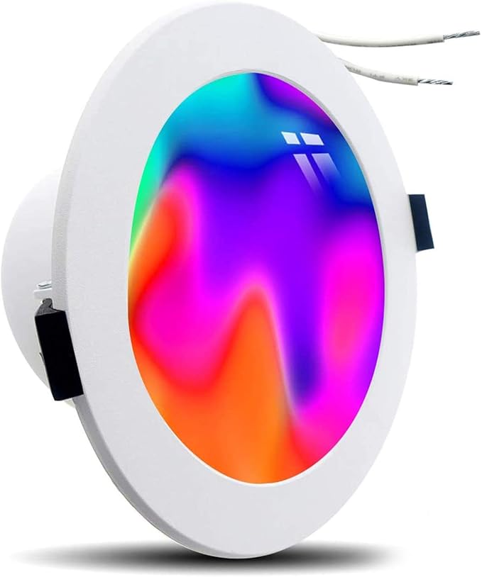 Smart LED Downlight, 4 Inch Bluetooth Mesh Dimmable Color Changing